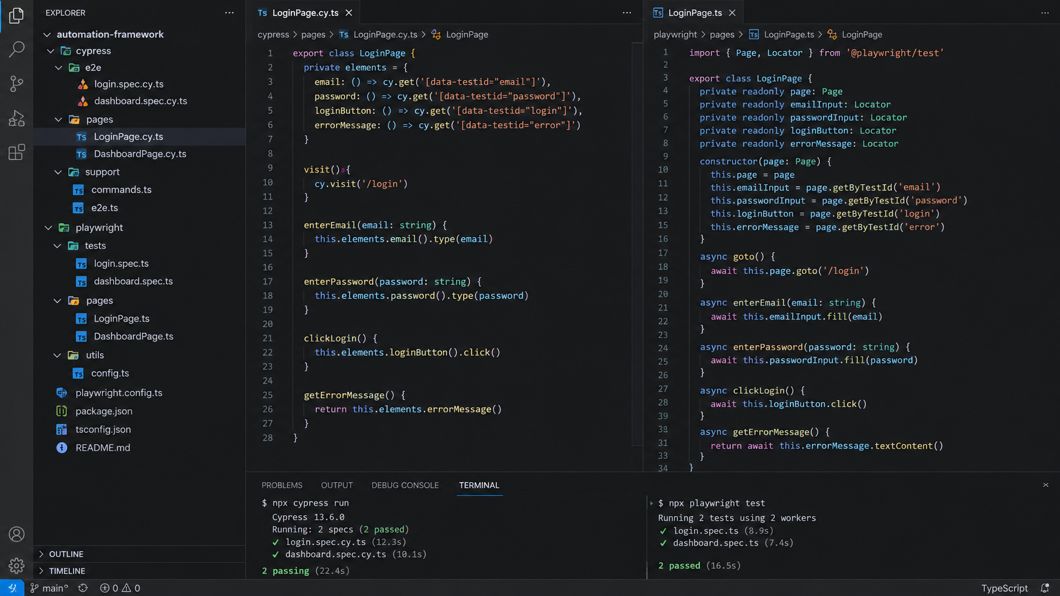 Robust Locator Architecture & Page Object Framework