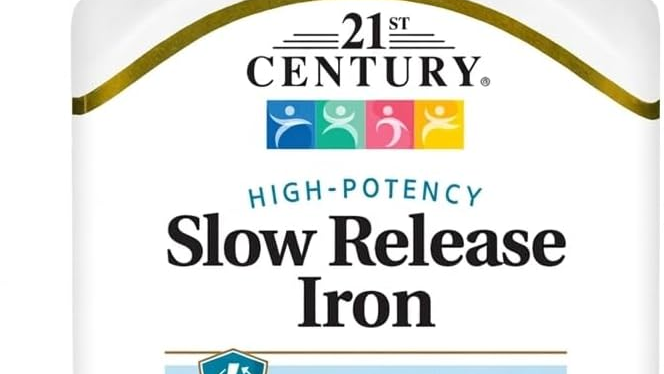 21st Century Slow Release Iron 45mg Tablets