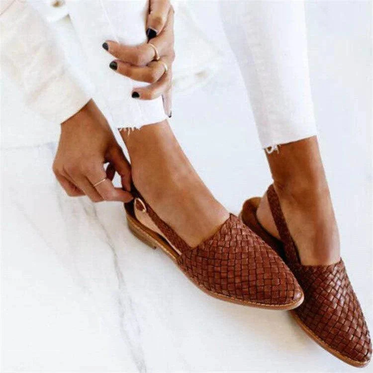 Artisan Collection | Women's Leather Moccasins with Braided Detail