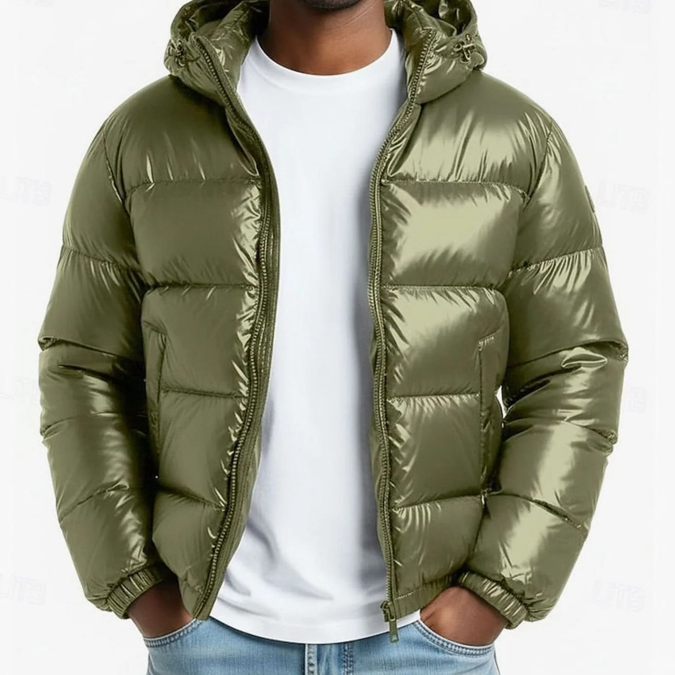 Fenwick | Men's Quilted Hooded Coated Puffer Jacket