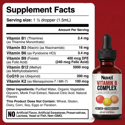 Active B-Complex with CoQ10 & K2