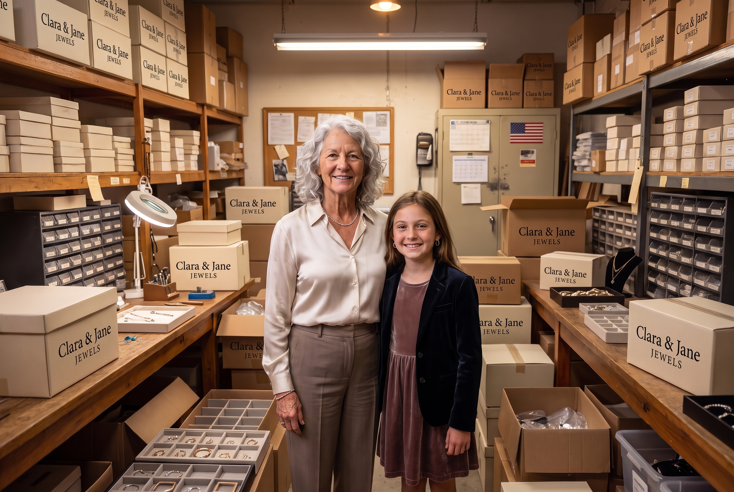 Grandma Clara and her granddaughter Jane
