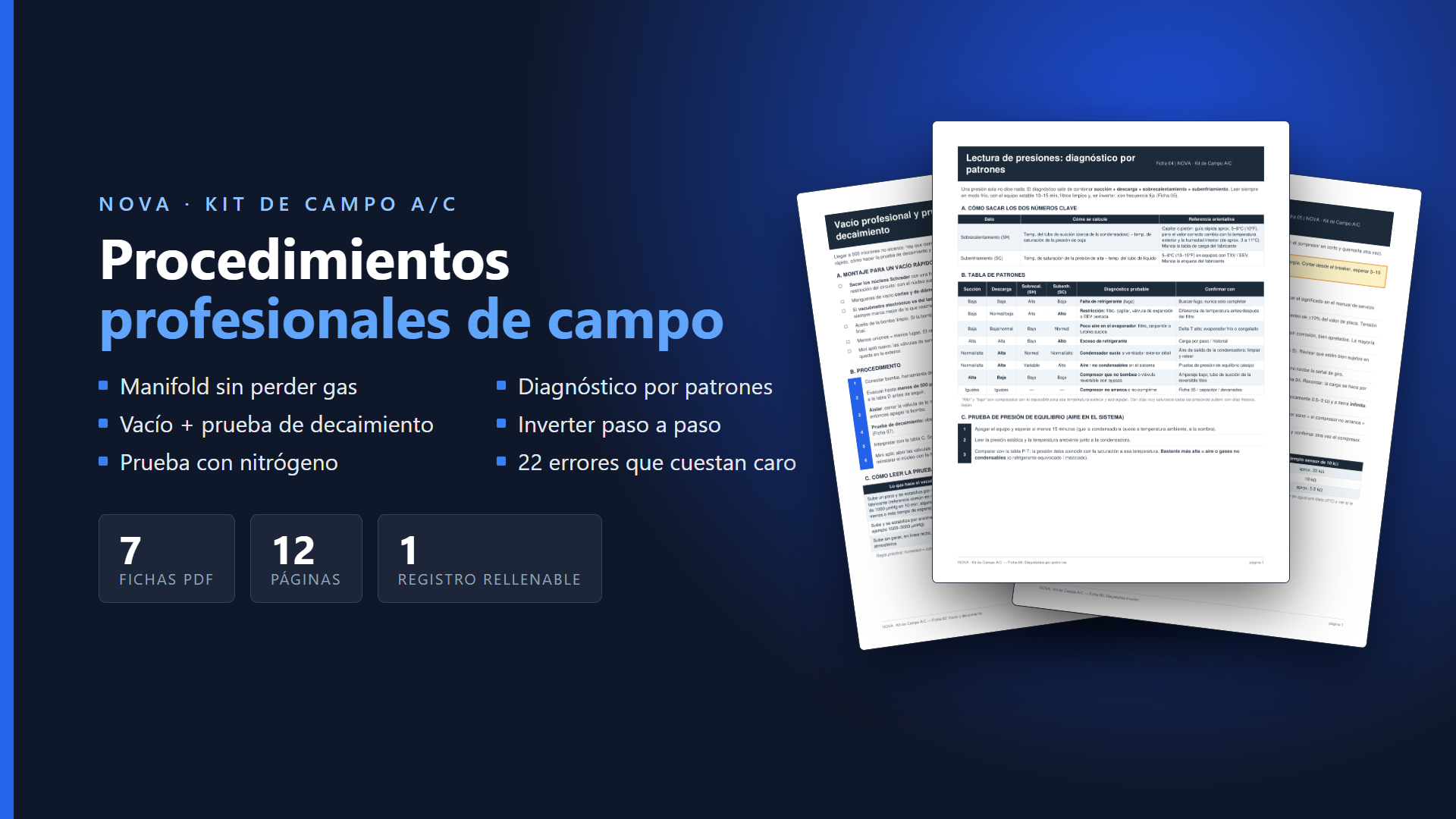 Kit de Campo A/C: Procedimientos Profesionales