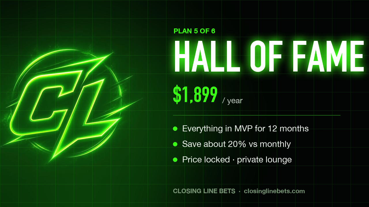 Closing Line Hall of Fame