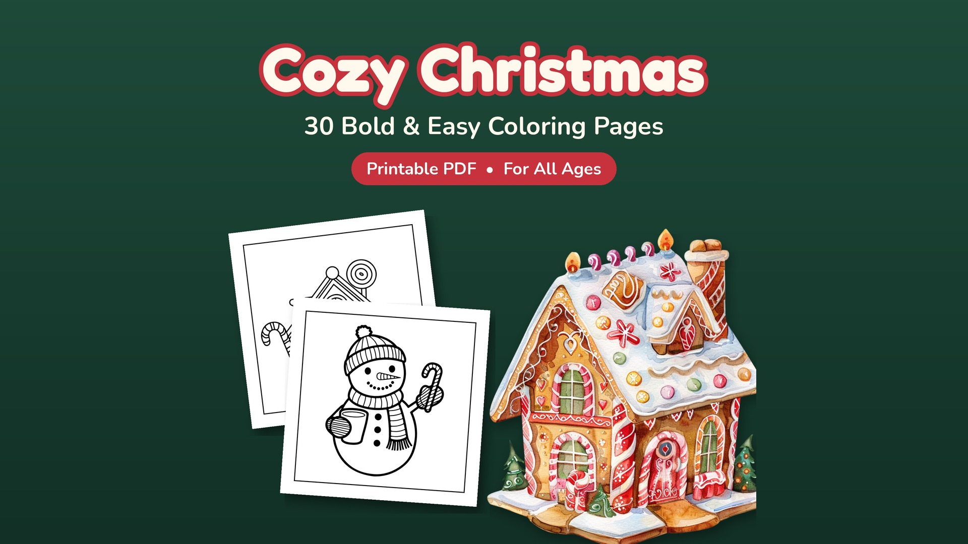 Cozy Christmas Coloring Book