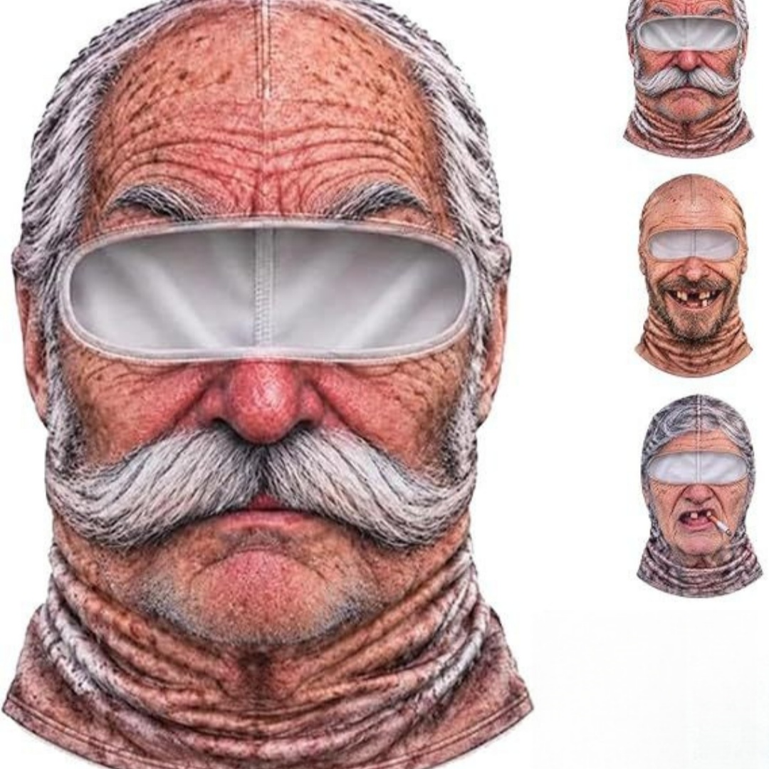 Realistic Winter Ski Face Mask Windproof Thermal Balaclava For Outdoor Sports An