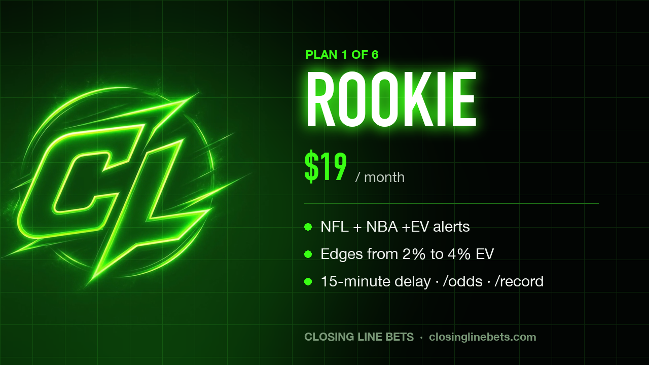 Closing Line Rookie