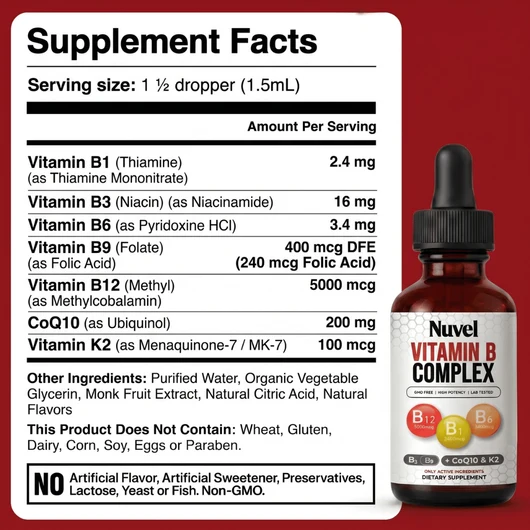 Active B-Complex with CoQ10 & K2