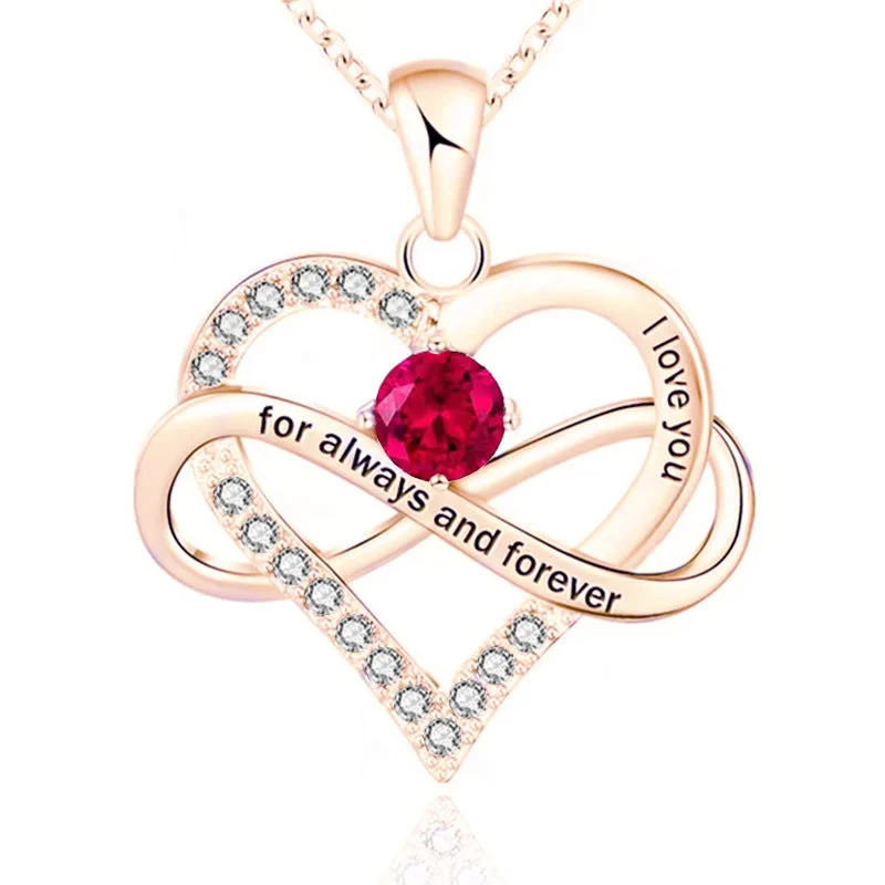 Always and Forever Birthstone Necklace