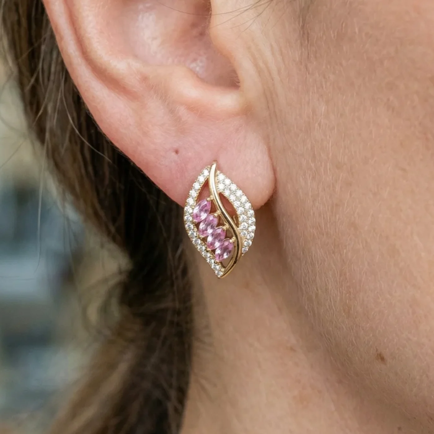 Isola Blushlune Earrings | Gold