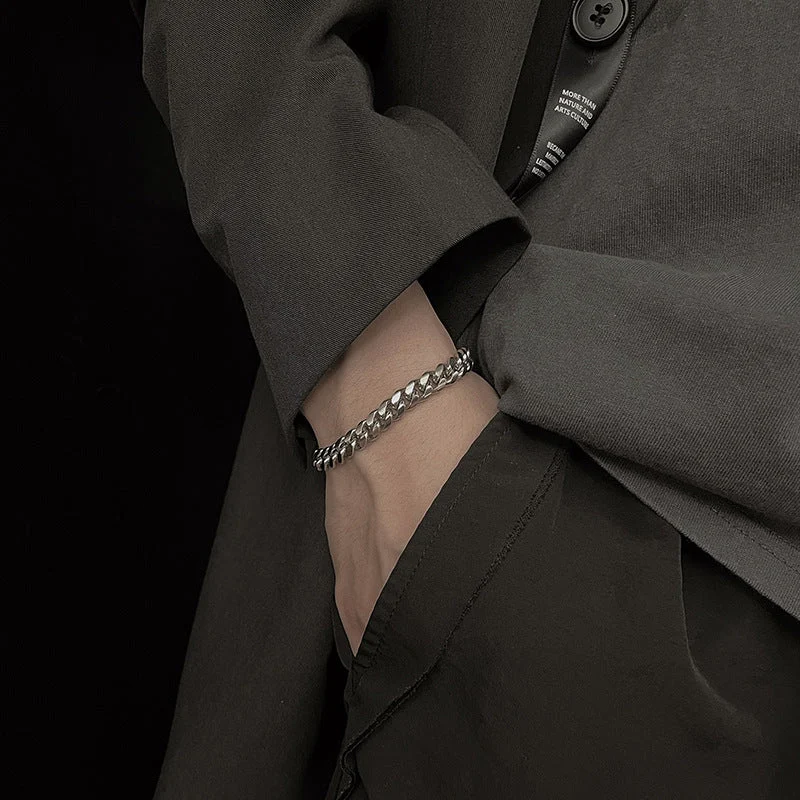 Sterling Vale Bracelet | White Gold