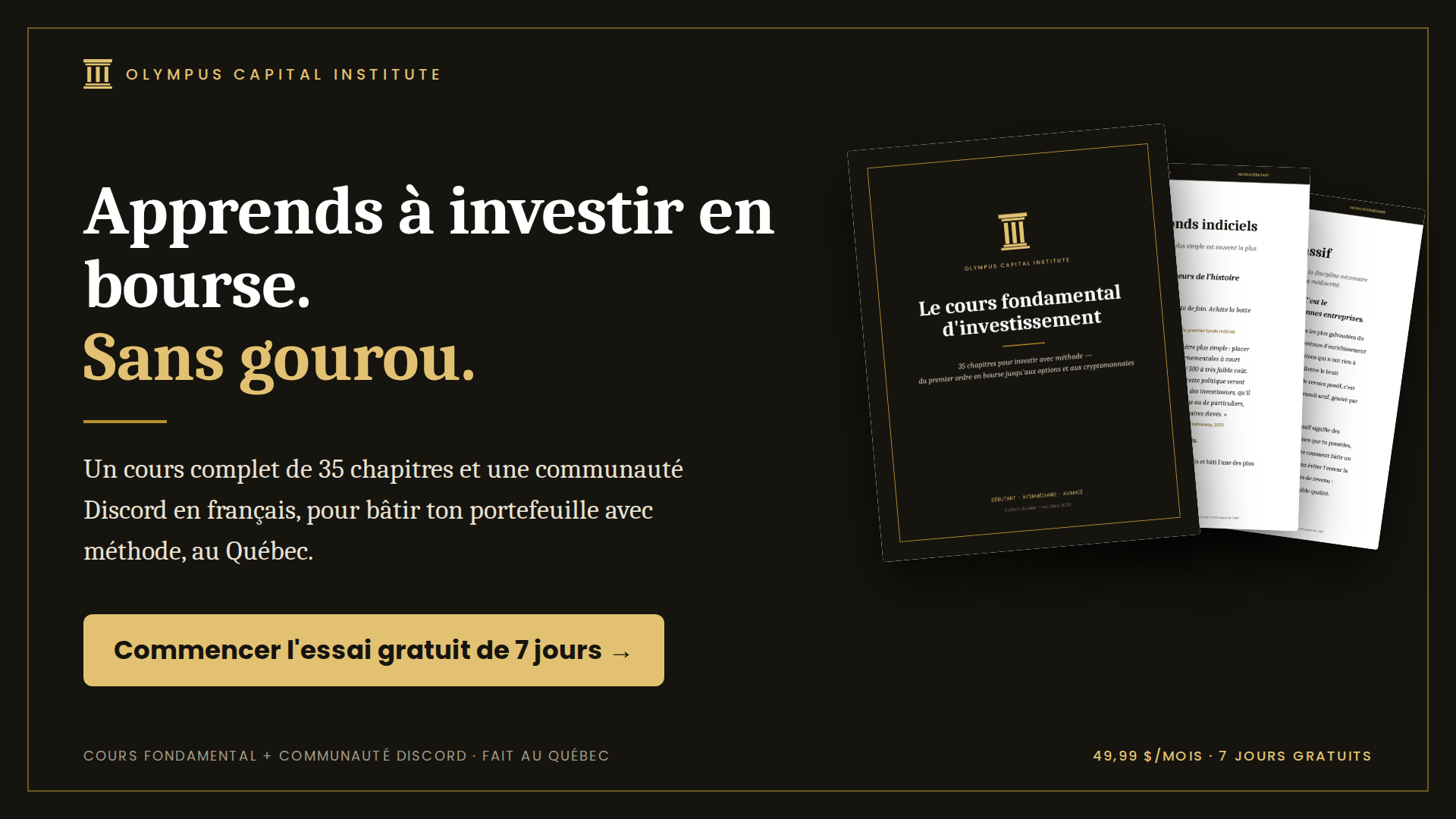 Olympus Capital Institute — Cours et communauté