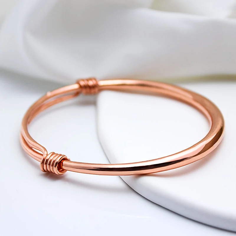 Serene Twist Copper Bracelet