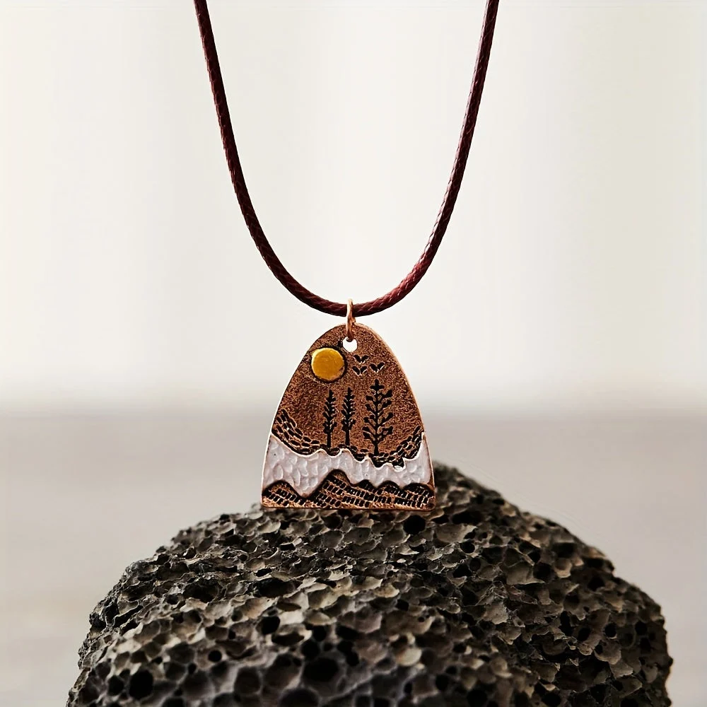 Etta Horizon Copper Necklace