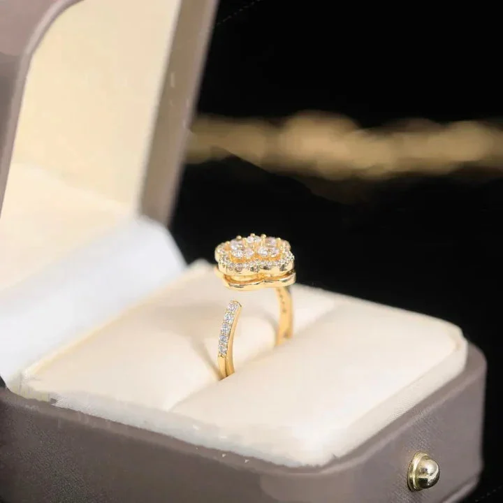 Caelina Viridia Ring | Gold