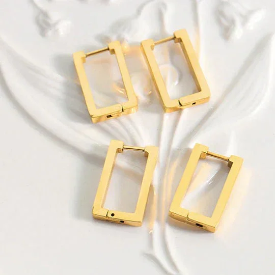 Terrafin Geometrica Earrings | Gold