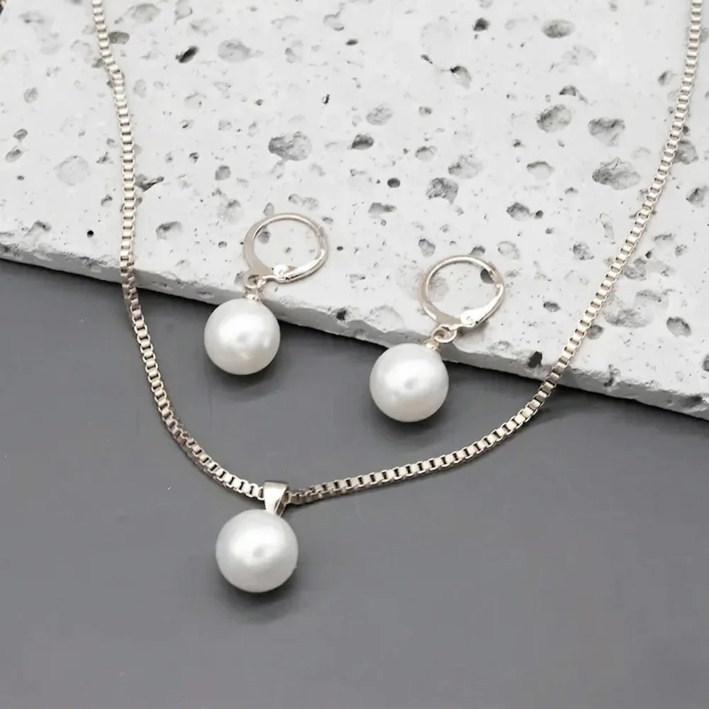 Golden Grace Pearl Jewelry Set | Gold