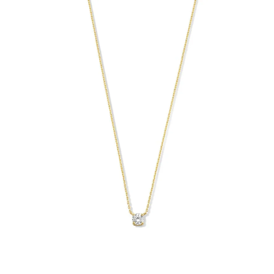 Cléa Stone Necklace | White Gold