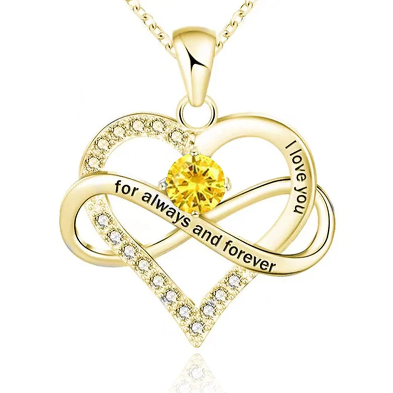 Always and Forever Birthstone Necklace
