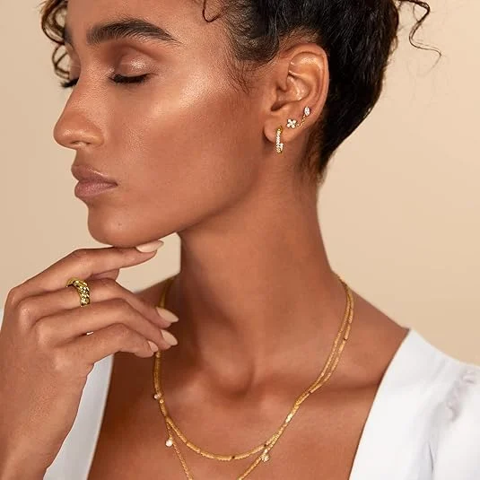 Pear Cut Studs | Gold