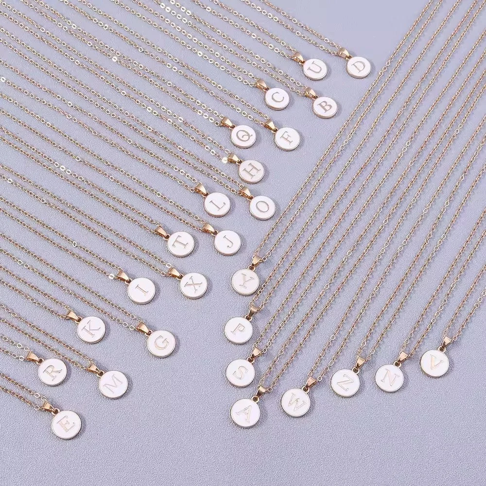 Monette Initial Necklace | Gold
