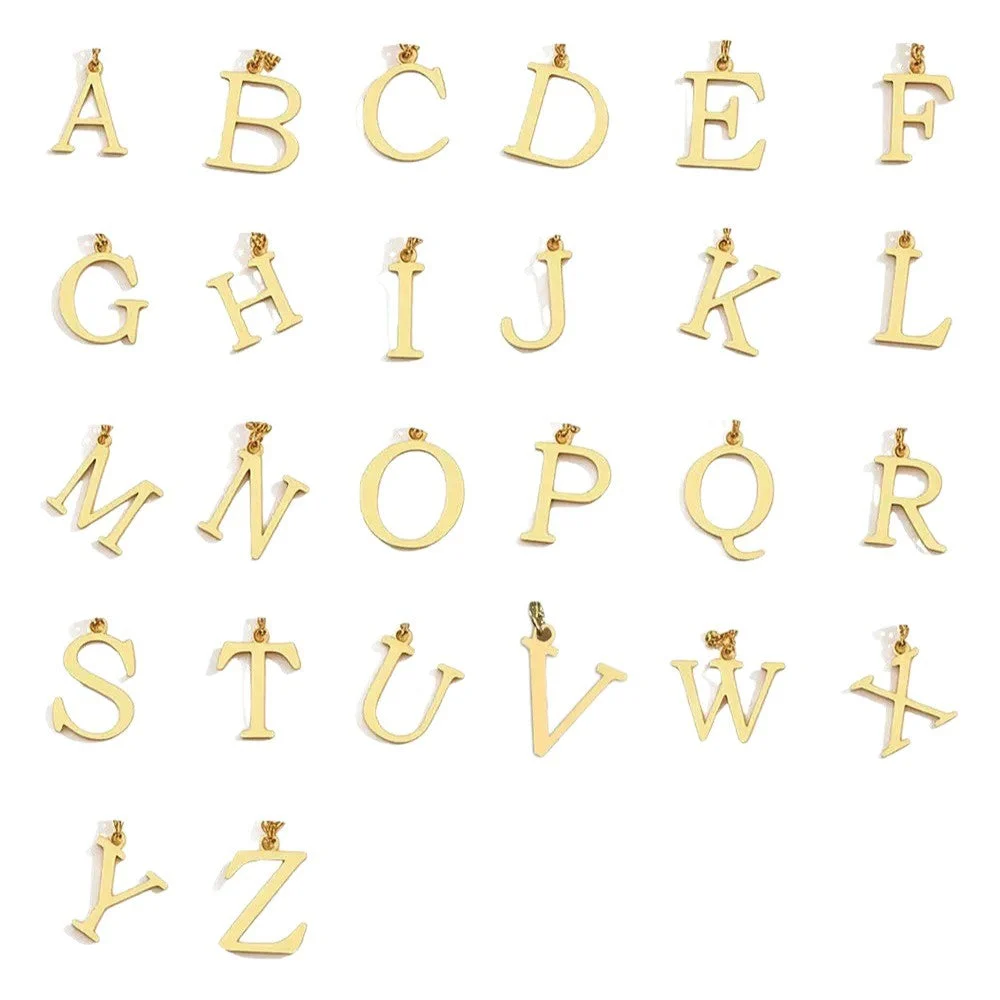 Layered Initial Necklace | Gold