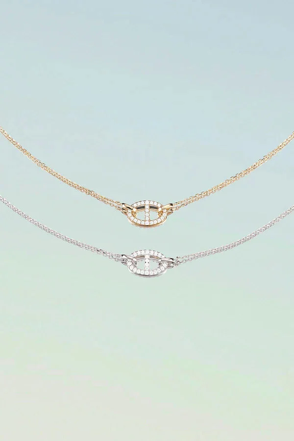 Isla Marina Necklace | White Gold