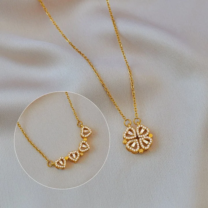 Amora Quadrifolia Necklace | White Gold