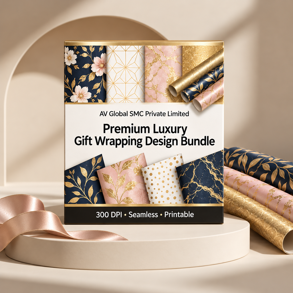 Premium Luxury Gift Wrapping Design Bundle