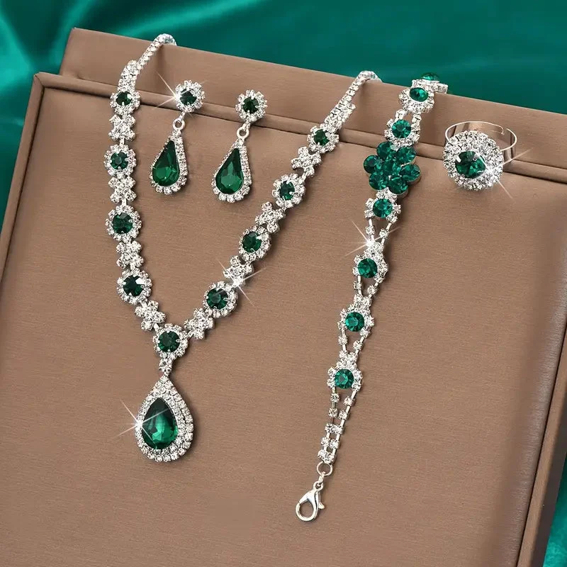 Adriana Lysandre Jewelry Set | White Gold