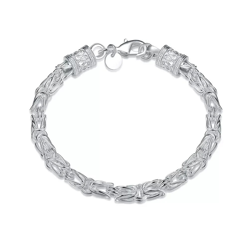 Maximus Royal Weave Bracelet | White Gold
