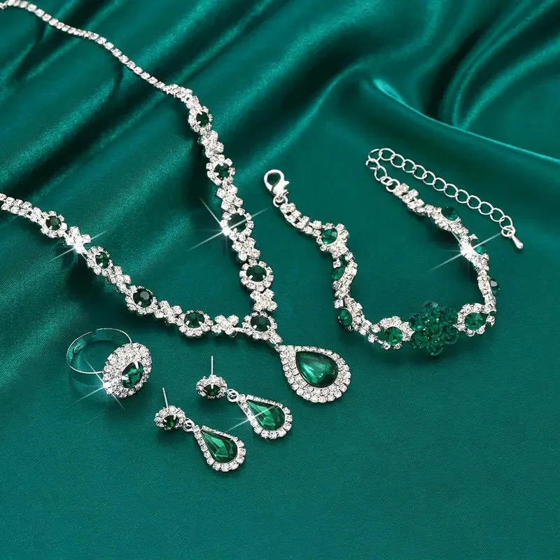 Adriana Lysandre Jewelry Set | White Gold
