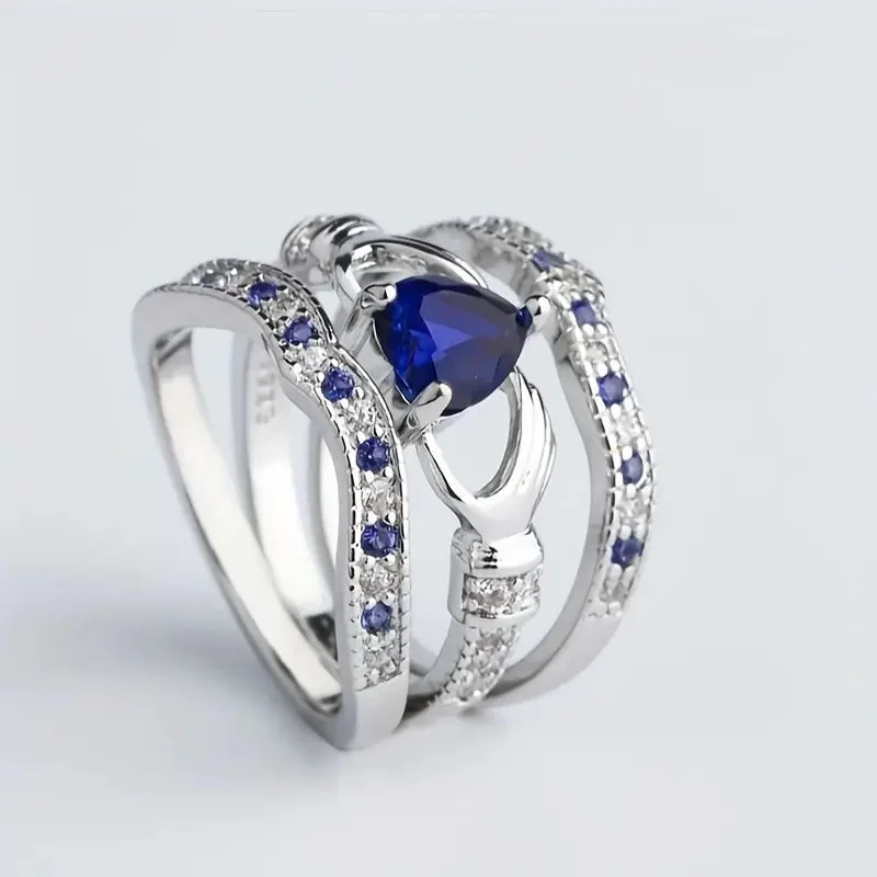 Eternal Lux Azura Ring Set | White Gold