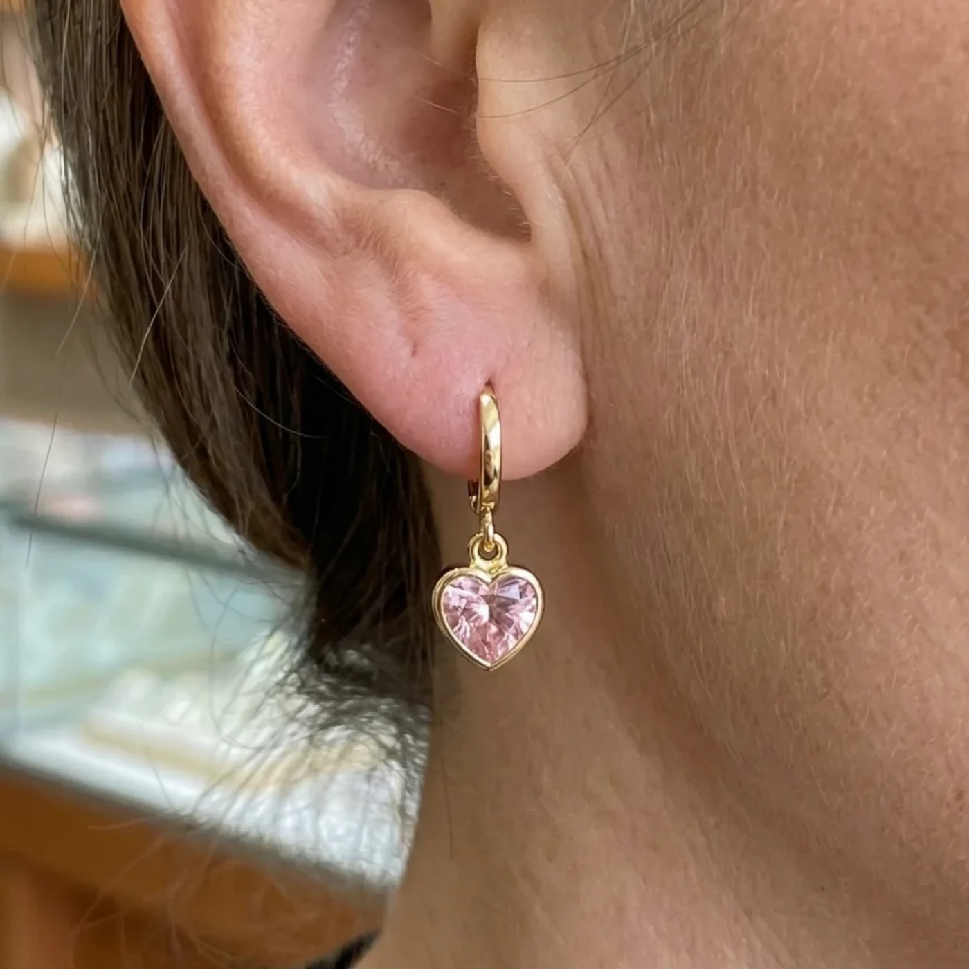 Cupid Charm Drop Earrings | Gold