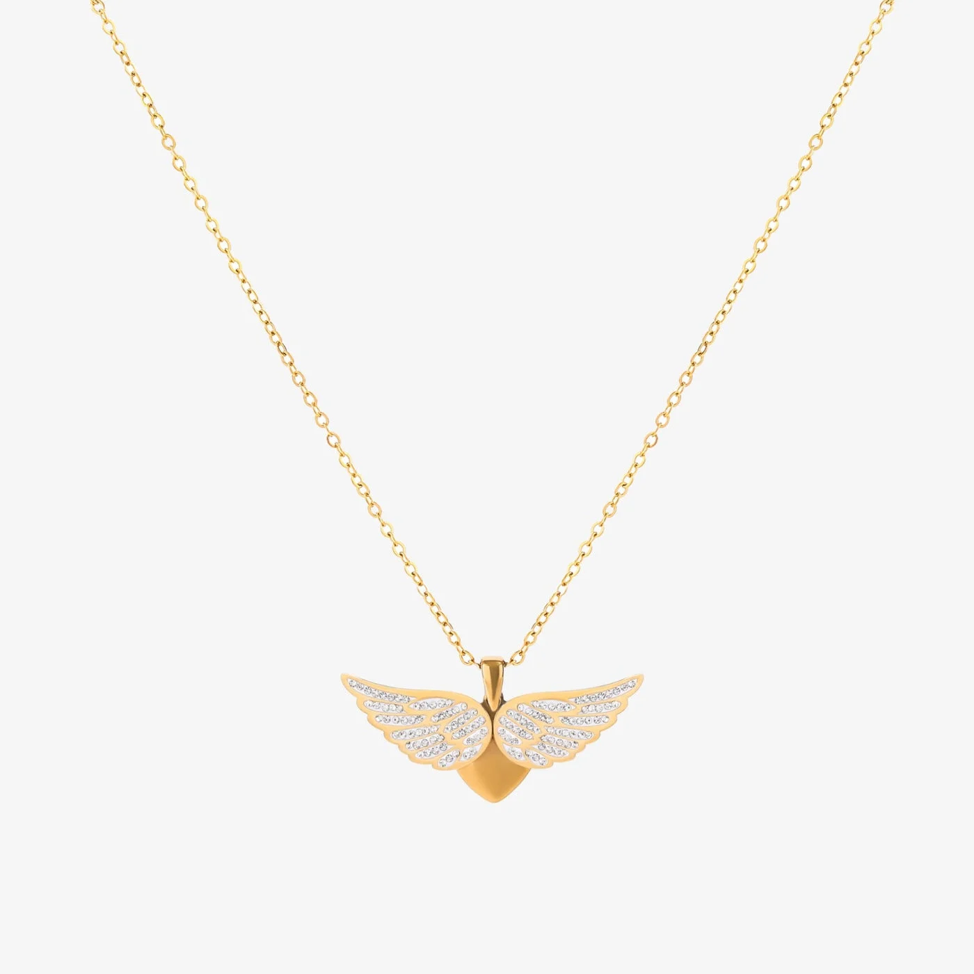 Soaring Angel Wings Necklace | Gold
