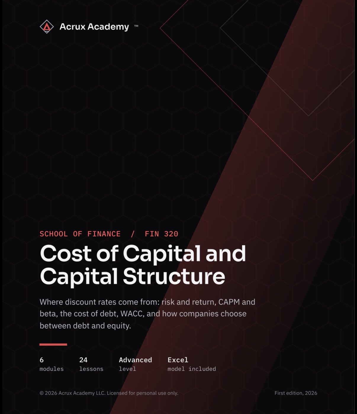 FIN 320: Cost of Capital