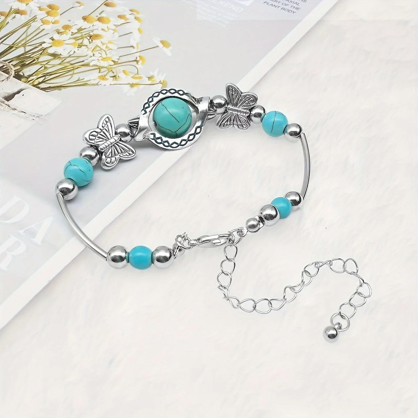 Oasis Butterfly Drift Bracelet | White Gold
