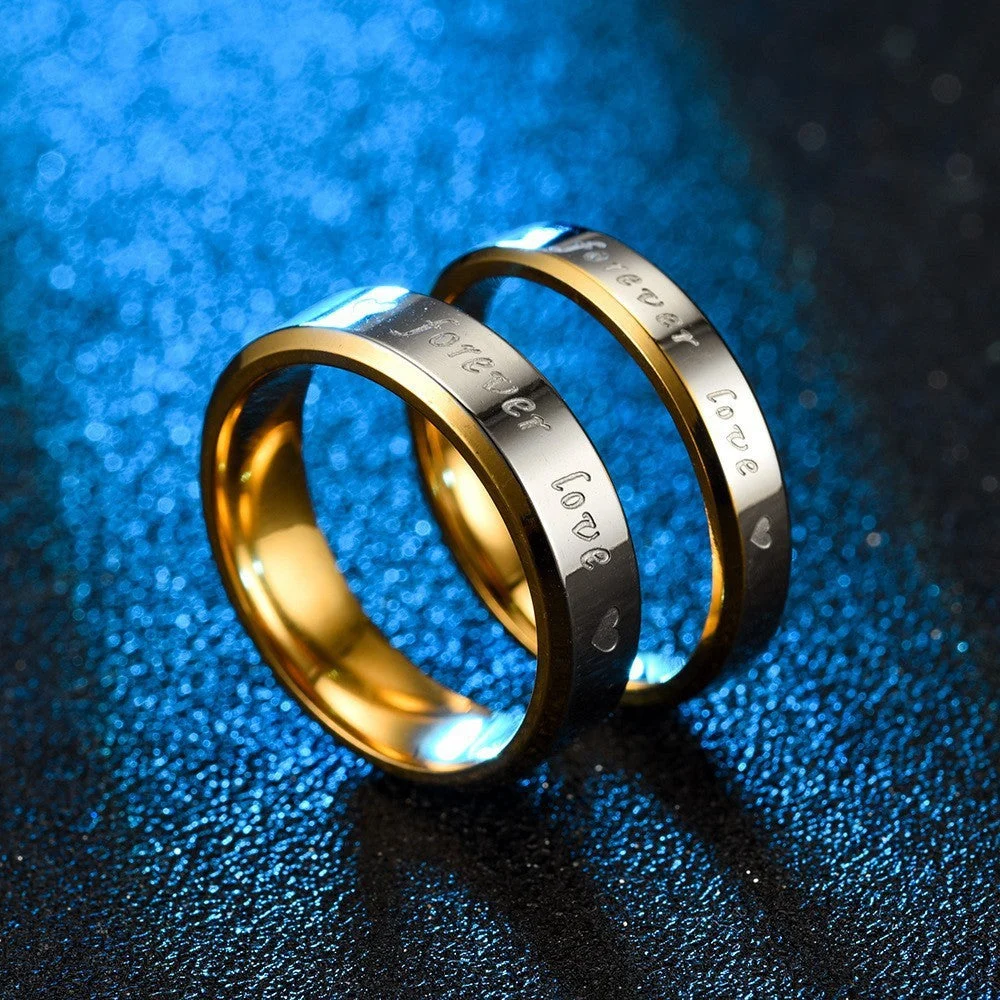 Forever Love Couple Ring | Gold