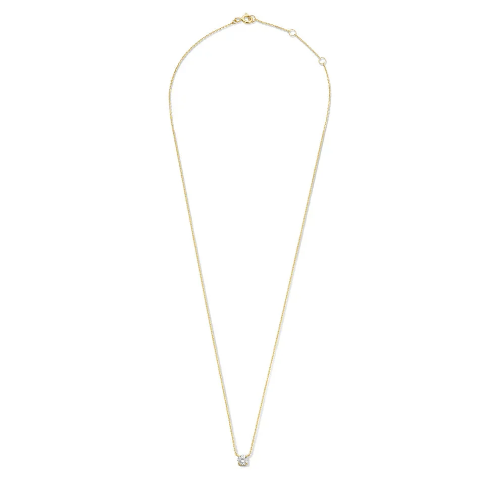 Cléa Moissanite Stone Necklace | Gold