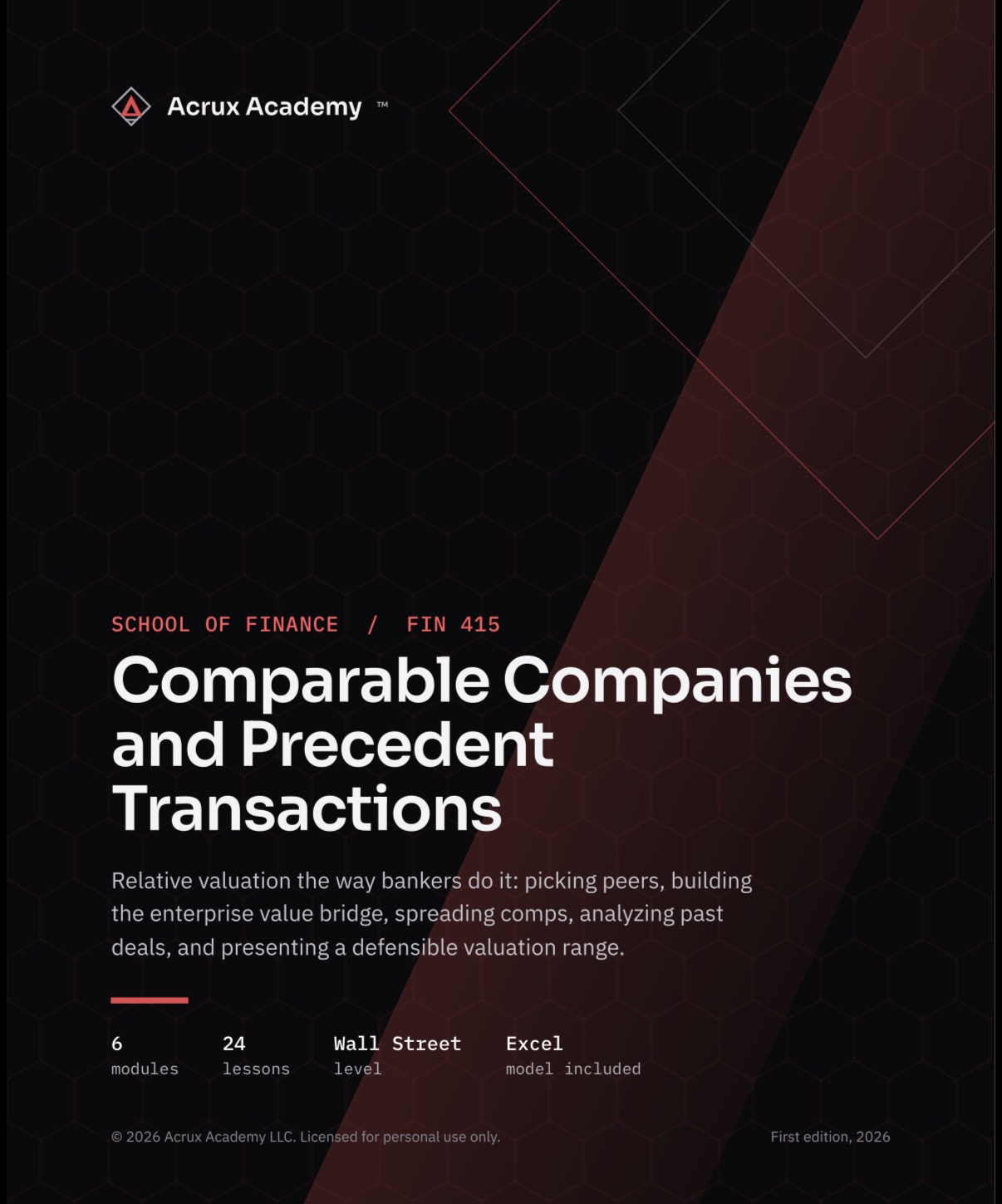 FIN 415: Comparable Companies 