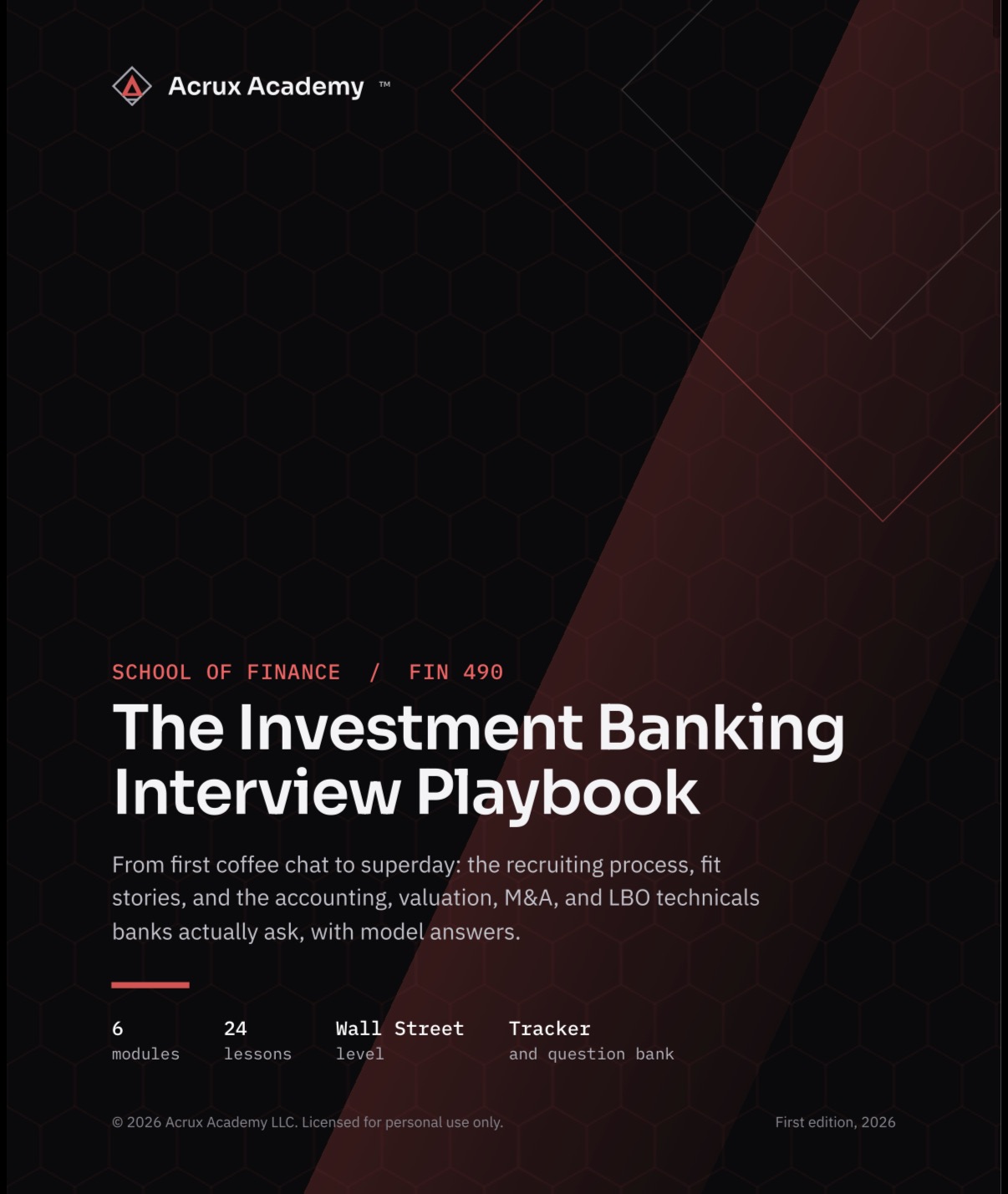 FIN 490: Investment Banking 