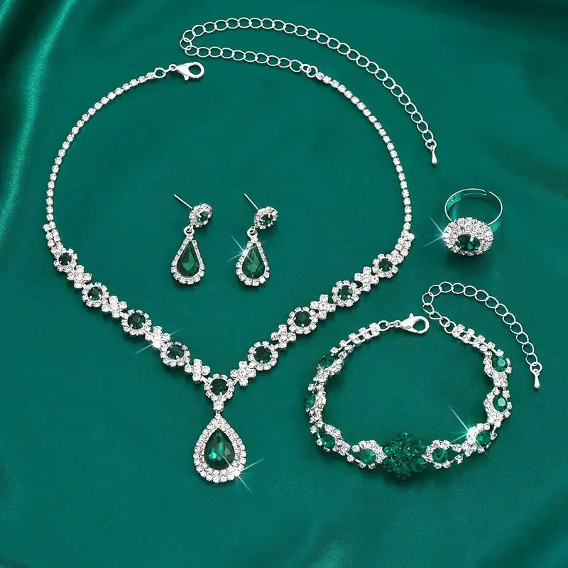 Adriana Lysandre Jewelry Set | White Gold