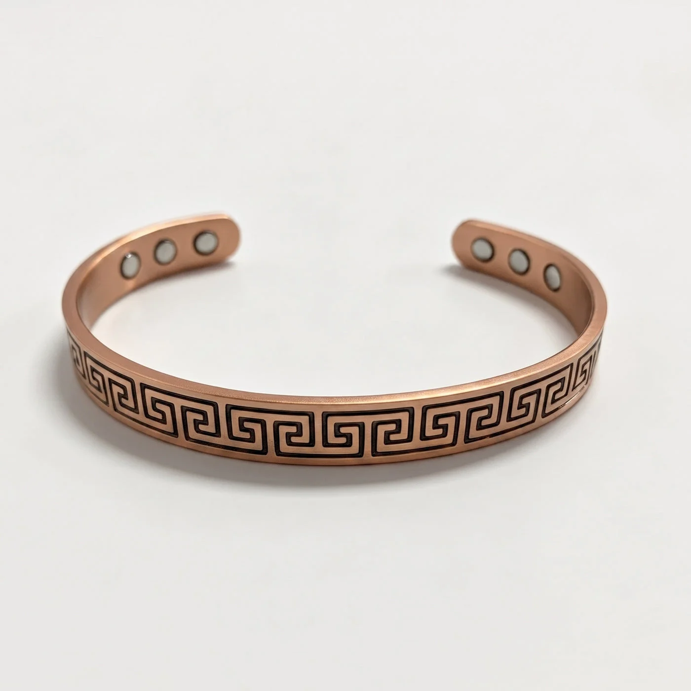 Greek Key Copper Bracelet