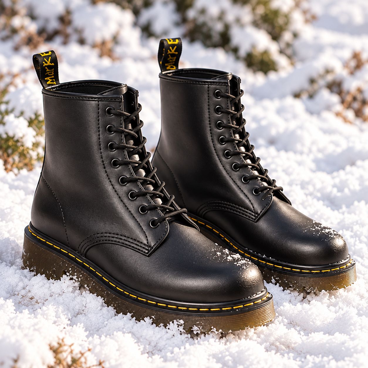 Unisex Genuine Leather Lace-Up Boots