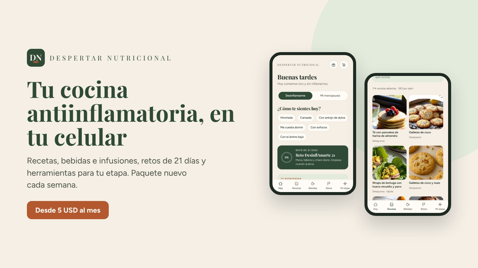 App Despertar Nutricional