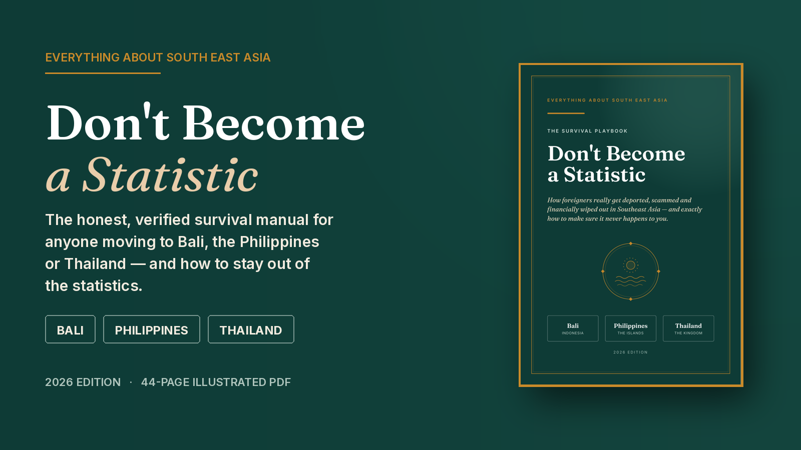 Don't Become a Statistic — SEA Expat Survival Playbook (2026)