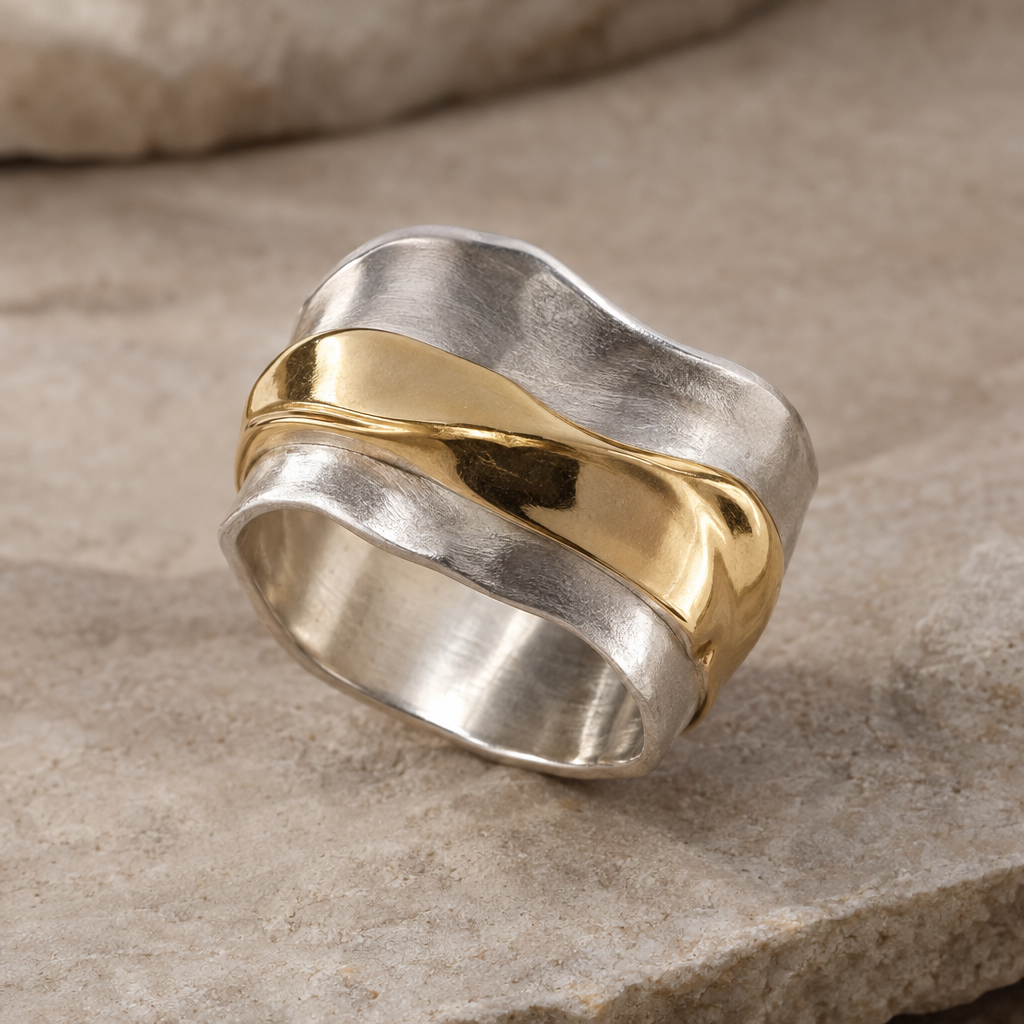 Two-Tone Sculpted Ring