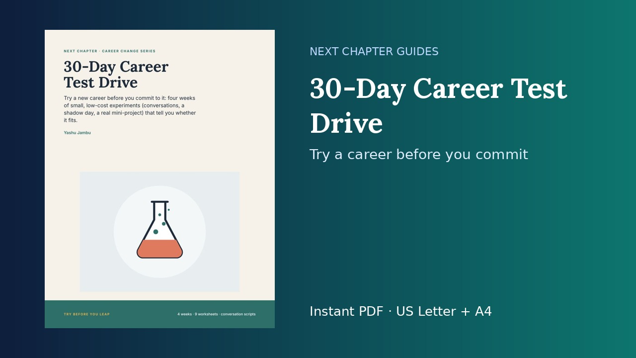 30-Day Career Test Drive