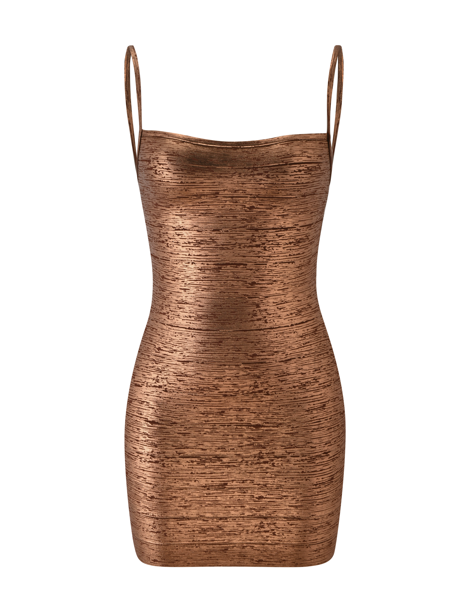 Bronze Panel Mini Dress