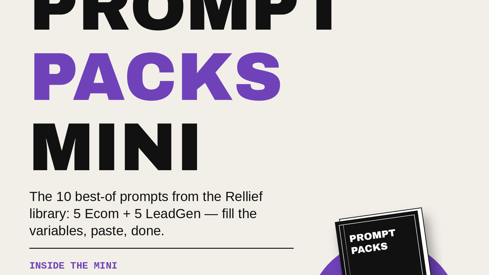 Prompt Packs Mini
